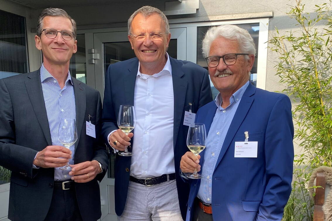 Trio presidenziale: Armin Haas, Chris Dunkel, Urs Hofmann (da sinistra a destra)